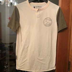 Dutch Bros Tan Henley T-shirt